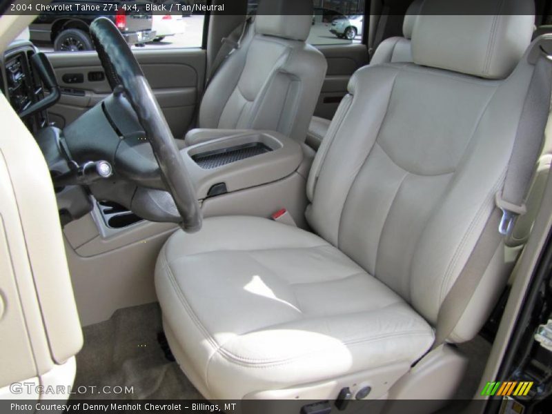 Black / Tan/Neutral 2004 Chevrolet Tahoe Z71 4x4