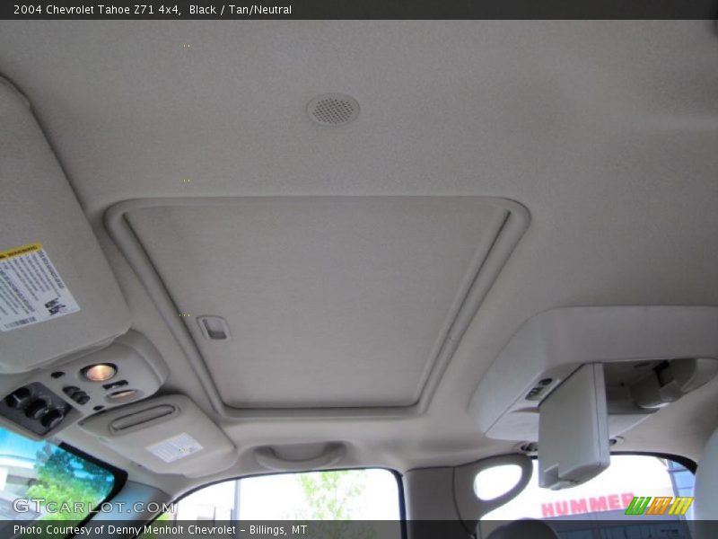 Black / Tan/Neutral 2004 Chevrolet Tahoe Z71 4x4