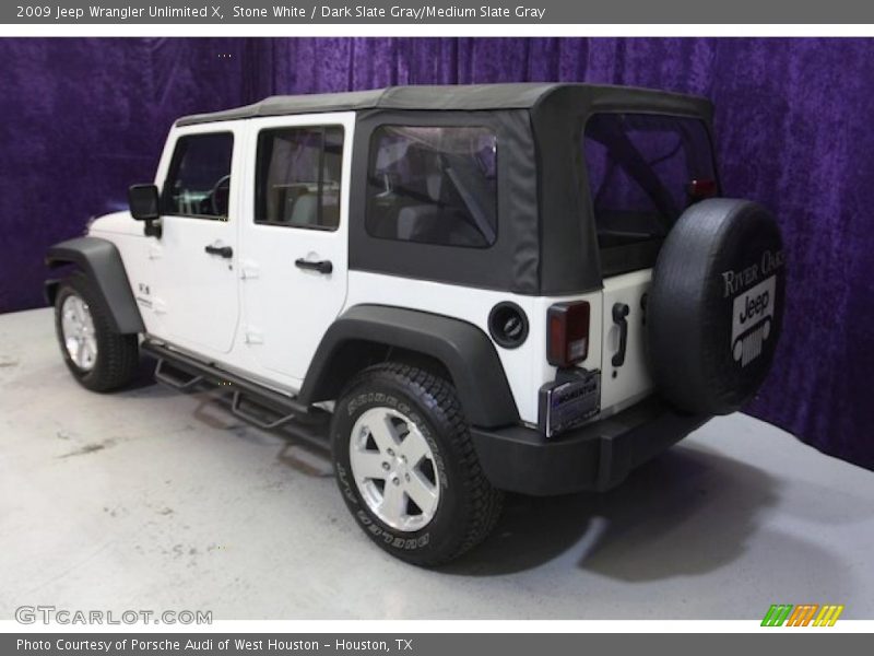 Stone White / Dark Slate Gray/Medium Slate Gray 2009 Jeep Wrangler Unlimited X