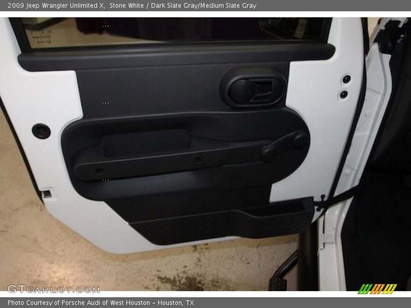 Stone White / Dark Slate Gray/Medium Slate Gray 2009 Jeep Wrangler Unlimited X