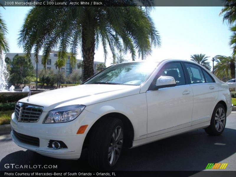 Arctic White / Black 2008 Mercedes-Benz C 300 Luxury