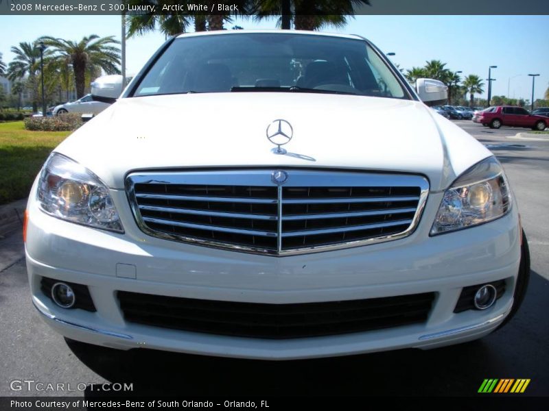 Arctic White / Black 2008 Mercedes-Benz C 300 Luxury