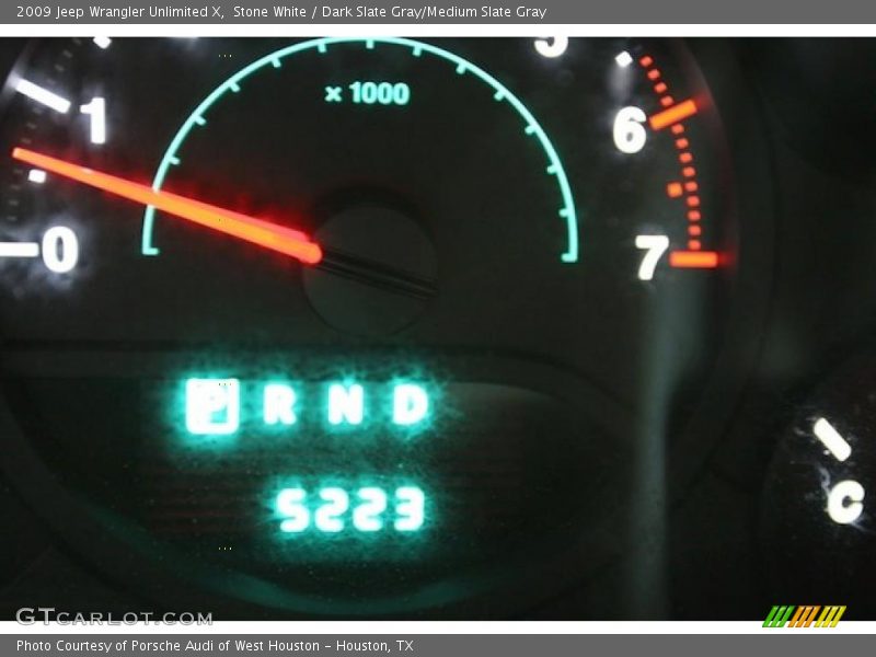 Stone White / Dark Slate Gray/Medium Slate Gray 2009 Jeep Wrangler Unlimited X