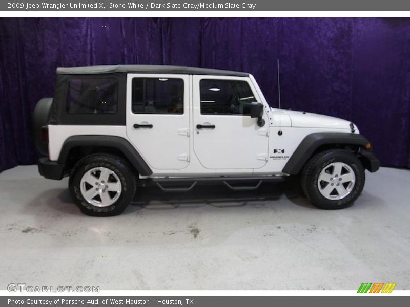 Stone White / Dark Slate Gray/Medium Slate Gray 2009 Jeep Wrangler Unlimited X