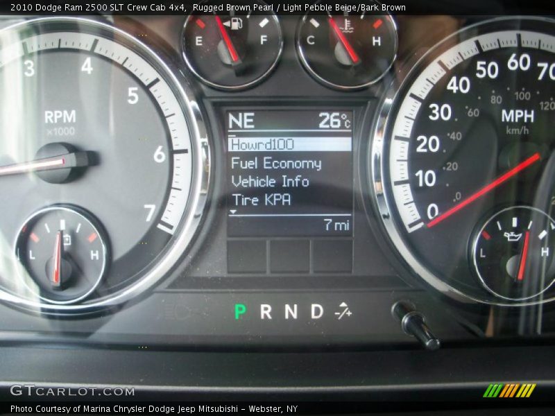 Rugged Brown Pearl / Light Pebble Beige/Bark Brown 2010 Dodge Ram 2500 SLT Crew Cab 4x4