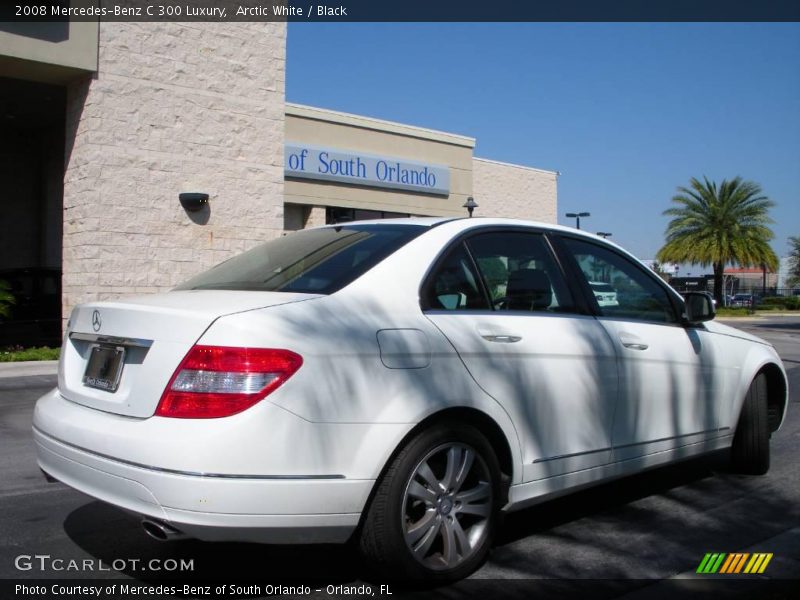 Arctic White / Black 2008 Mercedes-Benz C 300 Luxury