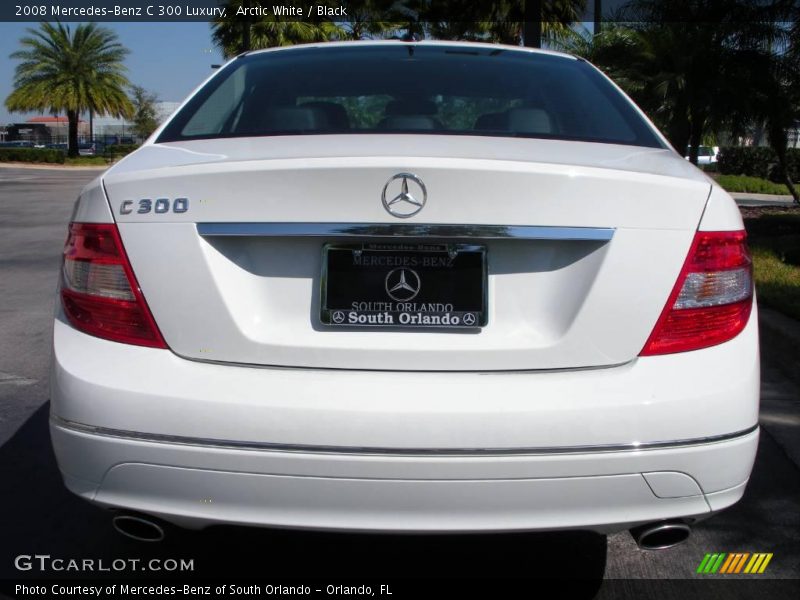 Arctic White / Black 2008 Mercedes-Benz C 300 Luxury