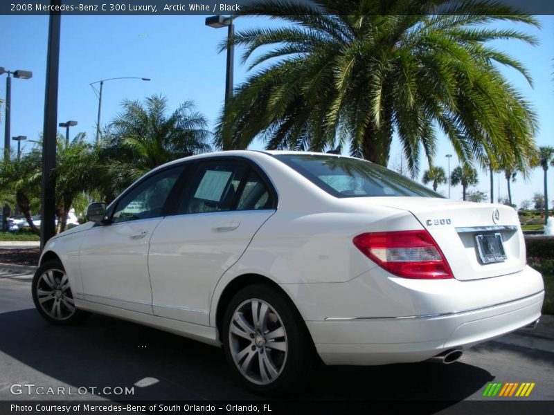 Arctic White / Black 2008 Mercedes-Benz C 300 Luxury