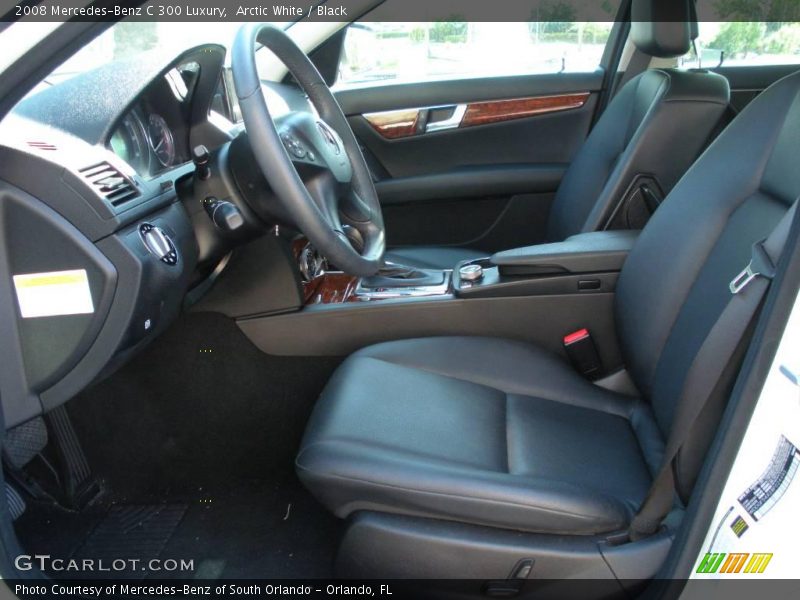 Arctic White / Black 2008 Mercedes-Benz C 300 Luxury