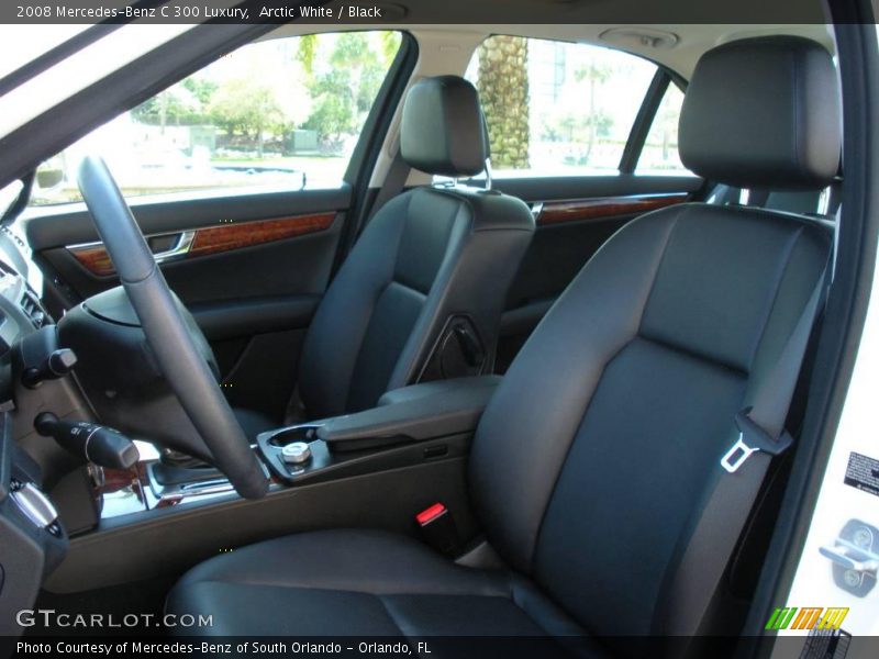 Arctic White / Black 2008 Mercedes-Benz C 300 Luxury