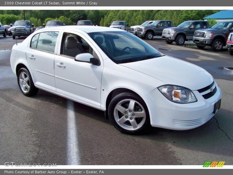 Summit White / Gray 2009 Chevrolet Cobalt LT Sedan