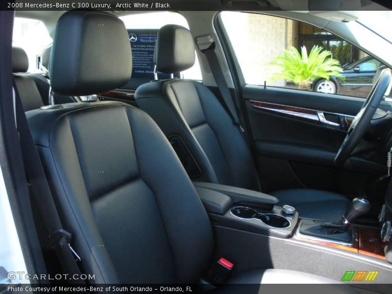 Arctic White / Black 2008 Mercedes-Benz C 300 Luxury