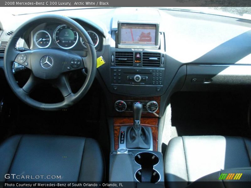 Arctic White / Black 2008 Mercedes-Benz C 300 Luxury