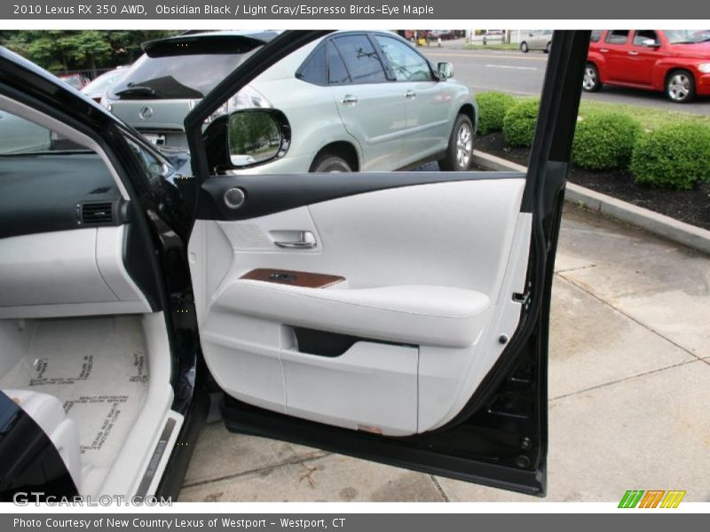 Obsidian Black / Light Gray/Espresso Birds-Eye Maple 2010 Lexus RX 350 AWD
