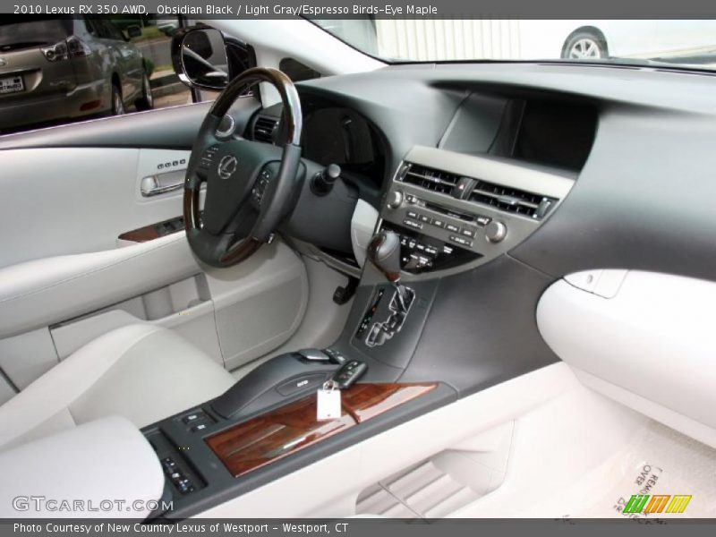 Obsidian Black / Light Gray/Espresso Birds-Eye Maple 2010 Lexus RX 350 AWD