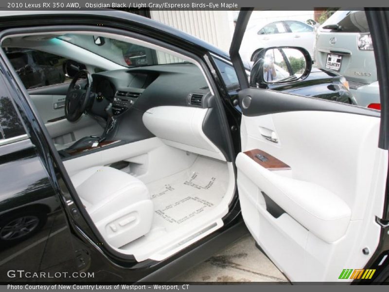 Obsidian Black / Light Gray/Espresso Birds-Eye Maple 2010 Lexus RX 350 AWD