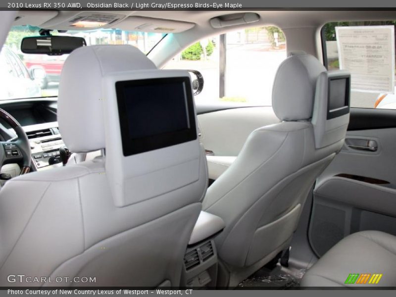 Obsidian Black / Light Gray/Espresso Birds-Eye Maple 2010 Lexus RX 350 AWD