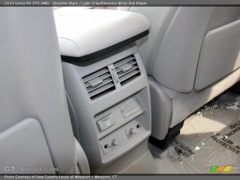 Obsidian Black / Light Gray/Espresso Birds-Eye Maple 2010 Lexus RX 350 AWD