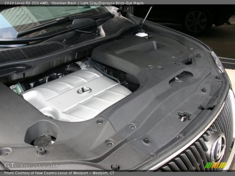 Obsidian Black / Light Gray/Espresso Birds-Eye Maple 2010 Lexus RX 350 AWD