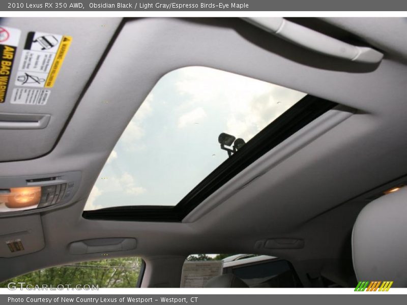 Obsidian Black / Light Gray/Espresso Birds-Eye Maple 2010 Lexus RX 350 AWD