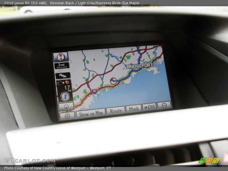 Obsidian Black / Light Gray/Espresso Birds-Eye Maple 2010 Lexus RX 350 AWD