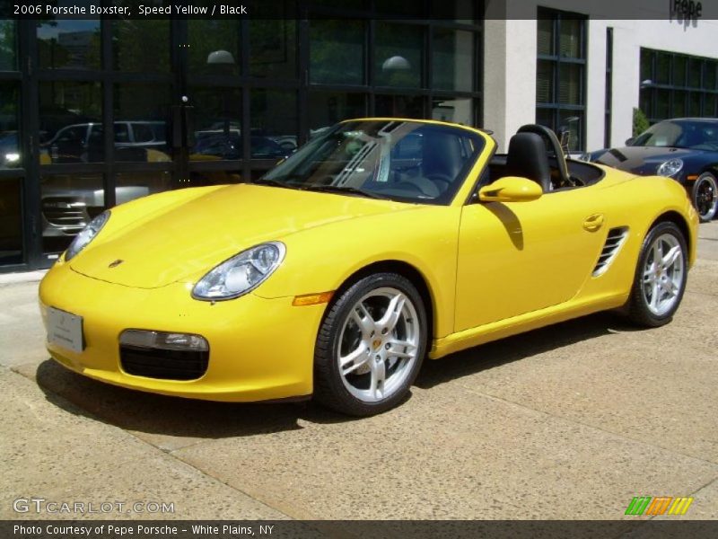 Speed Yellow / Black 2006 Porsche Boxster