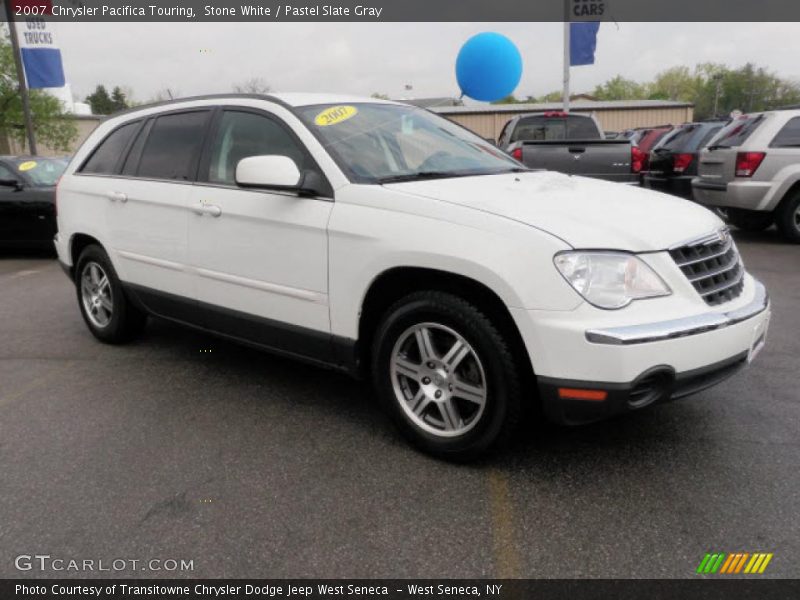 Stone White / Pastel Slate Gray 2007 Chrysler Pacifica Touring