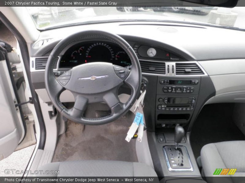 Stone White / Pastel Slate Gray 2007 Chrysler Pacifica Touring