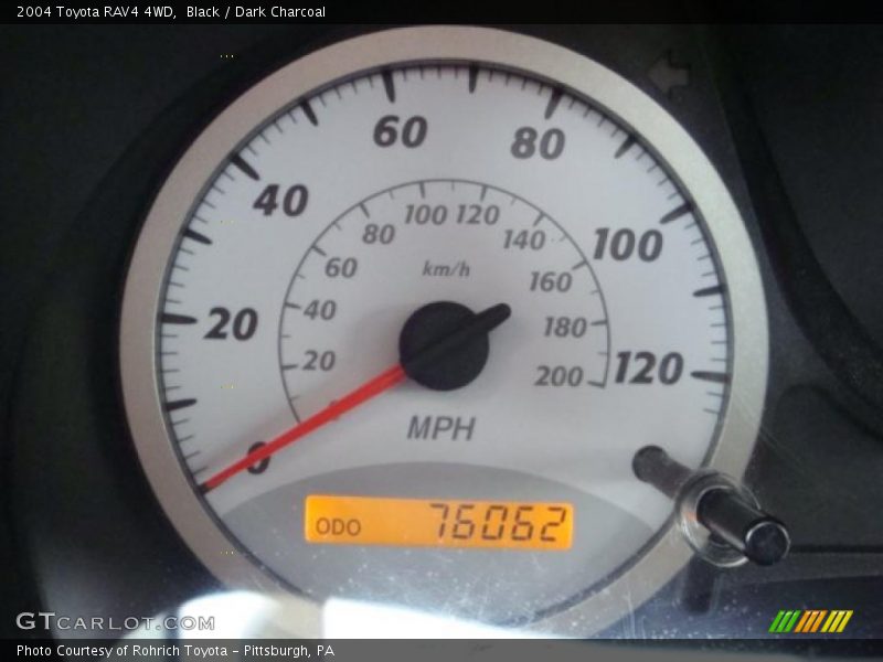 Black / Dark Charcoal 2004 Toyota RAV4 4WD