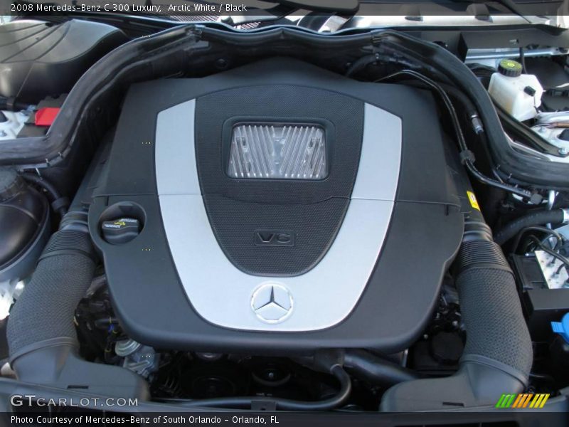 Arctic White / Black 2008 Mercedes-Benz C 300 Luxury