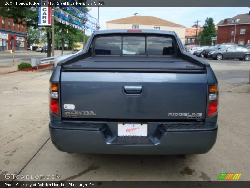 Steel Blue Metallic / Gray 2007 Honda Ridgeline RTS