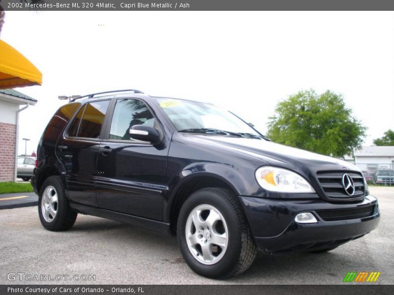 Capri Blue Metallic / Ash 2002 Mercedes-Benz ML 320 4Matic