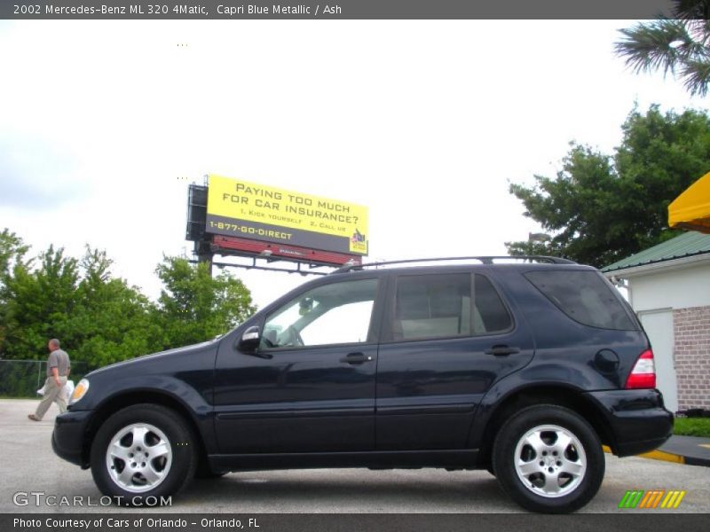 Capri Blue Metallic / Ash 2002 Mercedes-Benz ML 320 4Matic