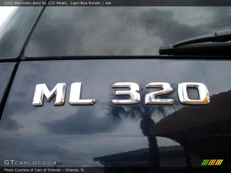 Capri Blue Metallic / Ash 2002 Mercedes-Benz ML 320 4Matic