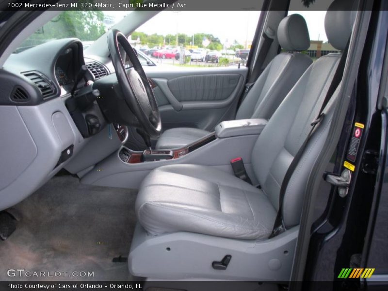 Capri Blue Metallic / Ash 2002 Mercedes-Benz ML 320 4Matic