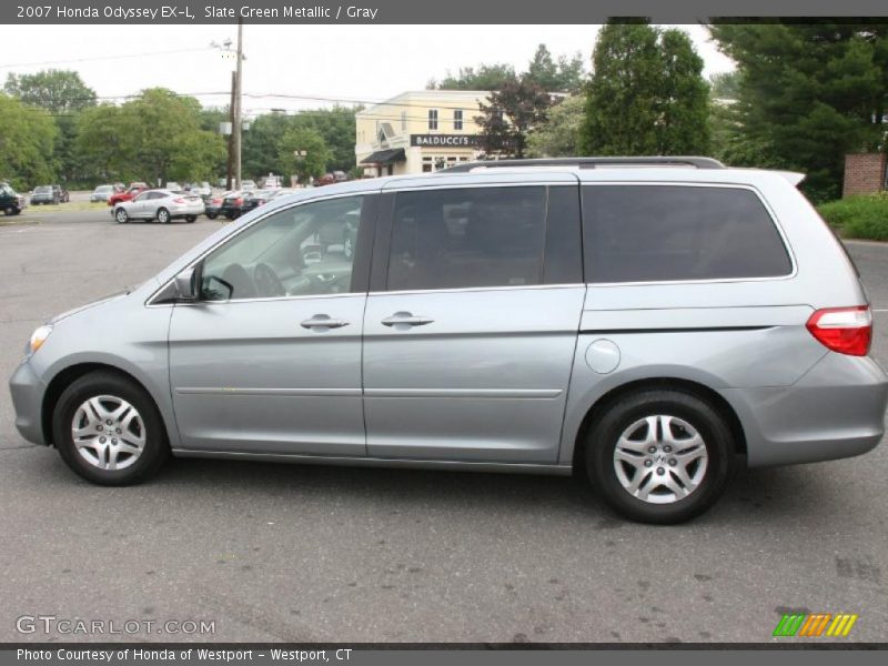 Slate Green Metallic / Gray 2007 Honda Odyssey EX-L