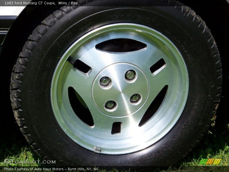 White / Red 1983 Ford Mustang GT Coupe