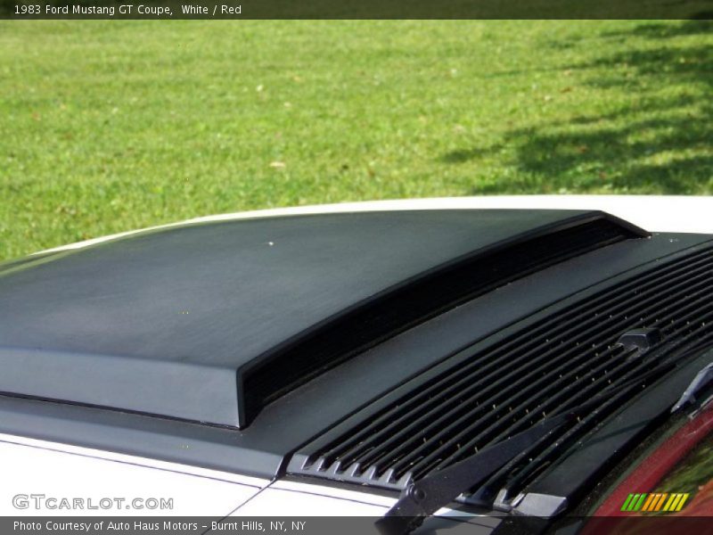 White / Red 1983 Ford Mustang GT Coupe