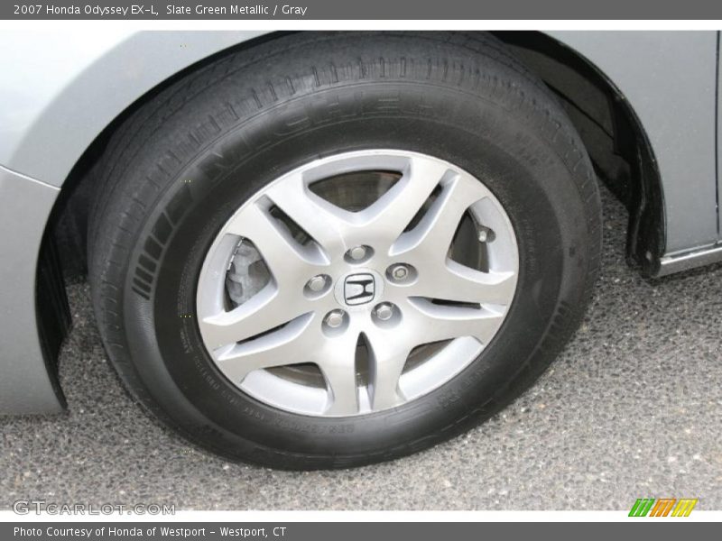 Slate Green Metallic / Gray 2007 Honda Odyssey EX-L