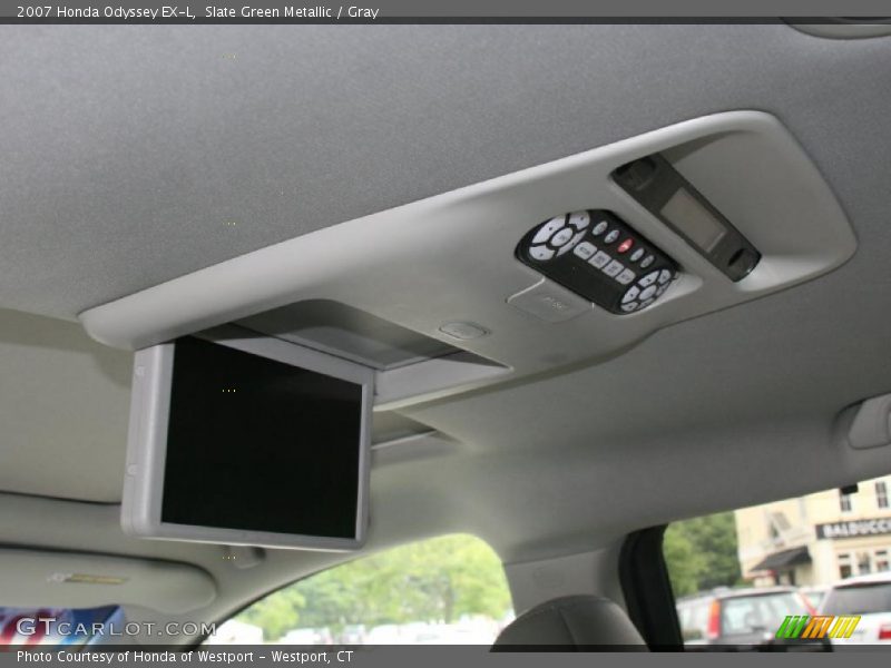 Slate Green Metallic / Gray 2007 Honda Odyssey EX-L