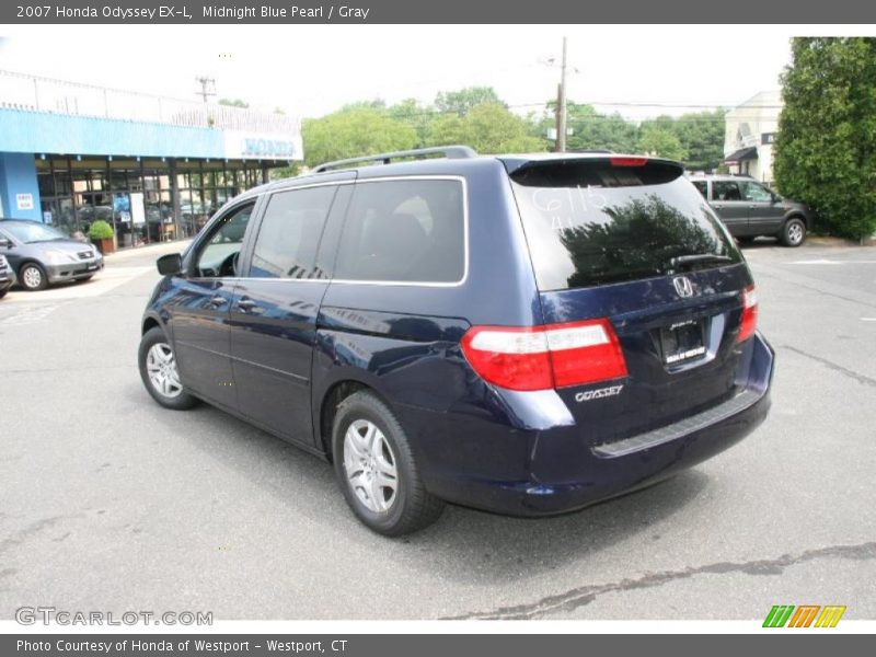 Midnight Blue Pearl / Gray 2007 Honda Odyssey EX-L