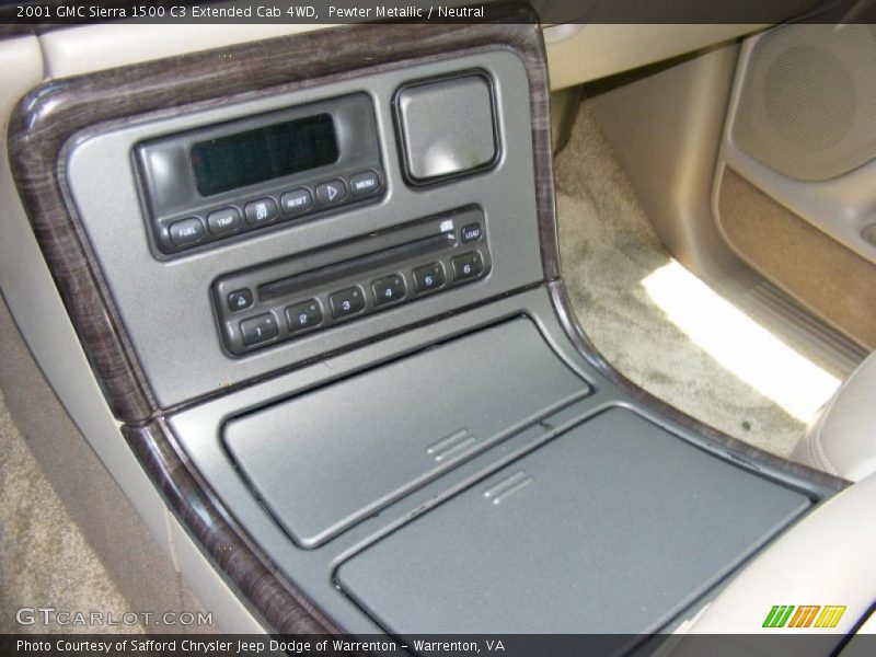Pewter Metallic / Neutral 2001 GMC Sierra 1500 C3 Extended Cab 4WD