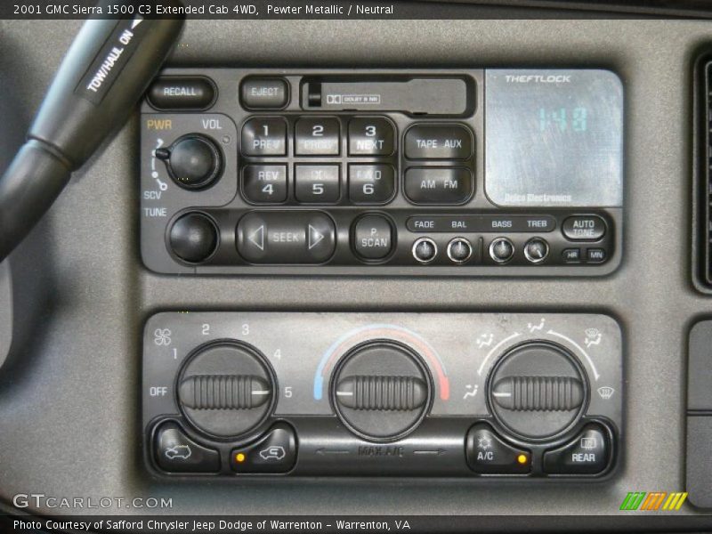 Pewter Metallic / Neutral 2001 GMC Sierra 1500 C3 Extended Cab 4WD