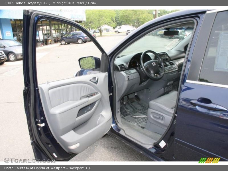 Midnight Blue Pearl / Gray 2007 Honda Odyssey EX-L