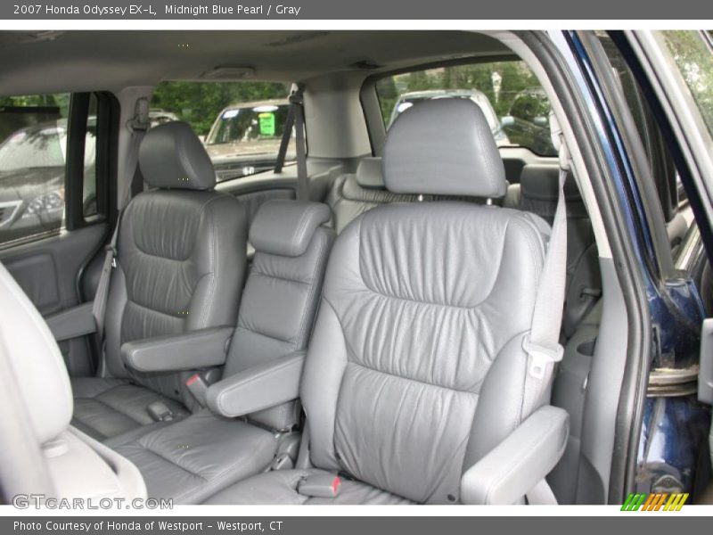 Midnight Blue Pearl / Gray 2007 Honda Odyssey EX-L