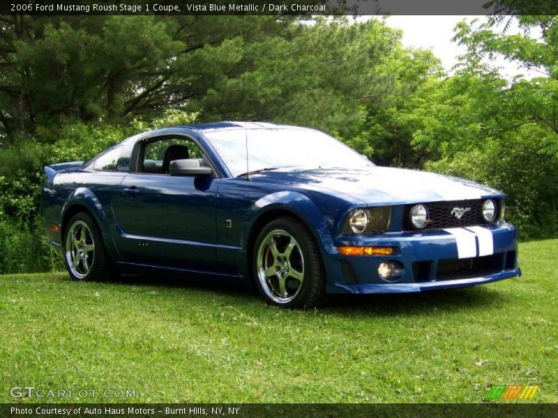 Vista Blue Metallic / Dark Charcoal 2006 Ford Mustang Roush Stage 1 Coupe