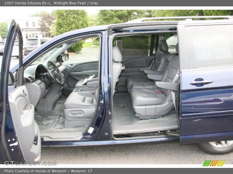 Midnight Blue Pearl / Gray 2007 Honda Odyssey EX-L