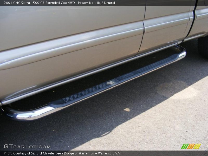 Pewter Metallic / Neutral 2001 GMC Sierra 1500 C3 Extended Cab 4WD