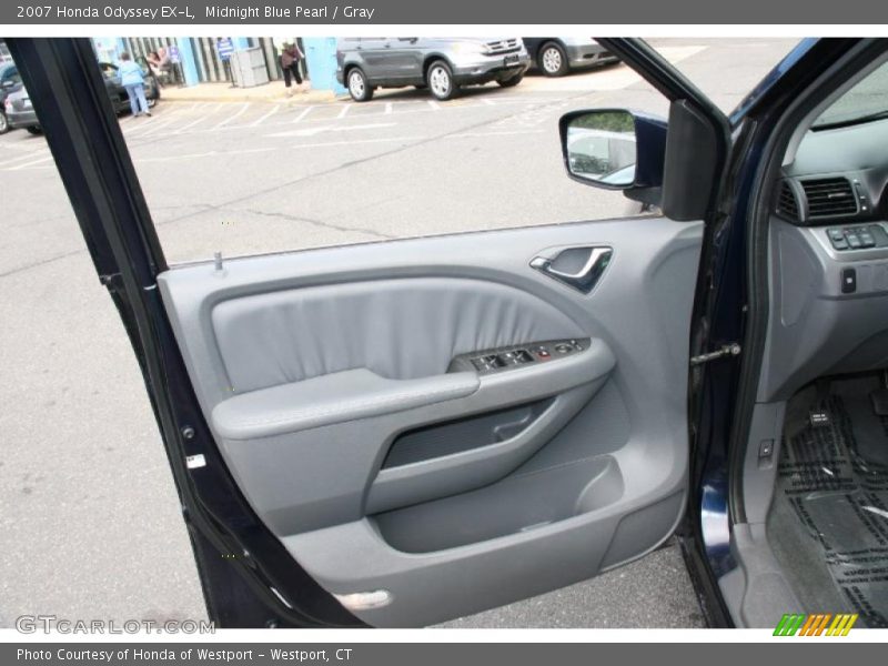 Midnight Blue Pearl / Gray 2007 Honda Odyssey EX-L