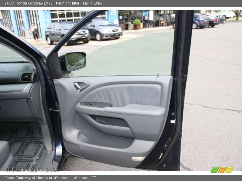 Midnight Blue Pearl / Gray 2007 Honda Odyssey EX-L
